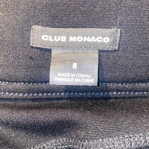 Club Monaco Tasha faux leather pull on Fit leggings Sz 8 - Picture 6 of 13